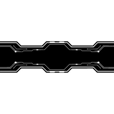 Futuristic Circuit Board Black and White Tech Background