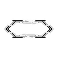 Futuristic Tech Frame With Circuit Board Elements, Minimalist vector