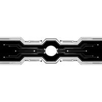 Abstract Tech Circuit Board Futuristic White and Black vector