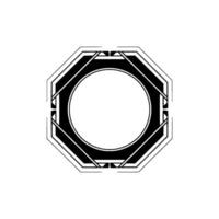 Geometric Frame With Light Beams, Minimalist Abstract vector