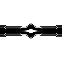 Abstract Tech Line With Glowing Center Modern Element vector