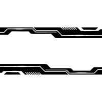 Futuristic Abstract Tech Frame With Glowing Accents vector