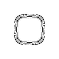 Tech Circuit Frame Minimalist , Abstract Technology, Blank Space vector