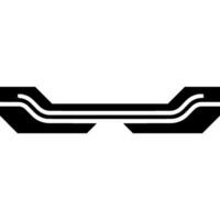Minimalist Abstract Geometric Black and Silver Lines on White vector
