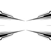 Modern Tech Abstract Background Futuristic Black Lines on Gradient White vector