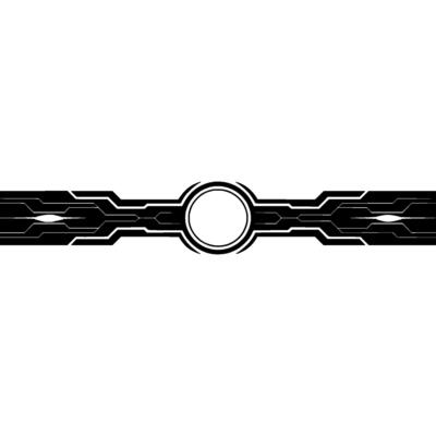 Futuristic Tech Band on White Minimalist Digital