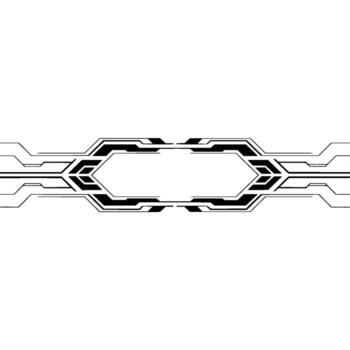 Futuristic Tech Frame Element on Gradiant Background vector