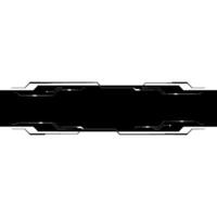 Futuristic Black Bar Overlay, Tech Background vector