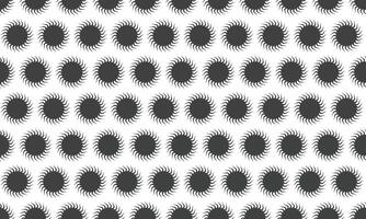 Abstract seamless pattern of stylized suns on white background. Perfect for textile design, website backgrounds, or modern graphic projects. Geometric, minimalist style evokes energy and warmth. vector