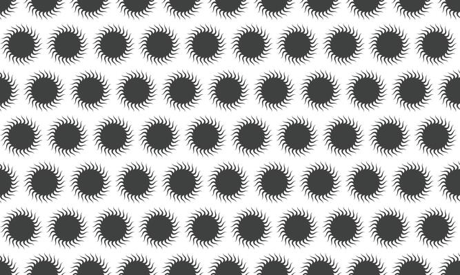 Abstract seamless pattern of stylized suns on white background. Perfect for textile design, website backgrounds, or modern graphic projects. Geometric, minimalist style evokes energy and warmth.