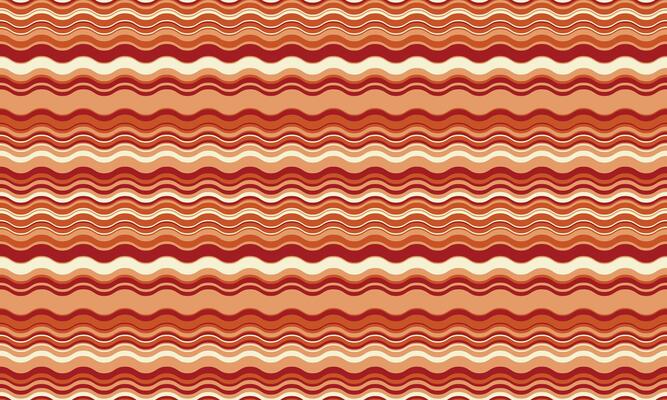 Abstract wavy stripes in warm autumnal hues. Perfect for fallthemed designs, websites, or textile prints. This seamless pattern offers a retro vibe with modern appeal.