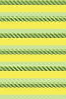 Straight lines stripe fabric, website background vertical . Revival pattern seamless texture textile in cyan and yellow colors. vector