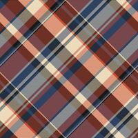 Stylish diagonal plaid pattern in earthy tones. Perfect for textile design, fashion, autumnal themes, and website backgrounds. vector