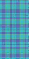 Multicolored seamless texture , realistic textile tartan check. Illustration pattern background fabric plaid in blue and cyan colors. vector