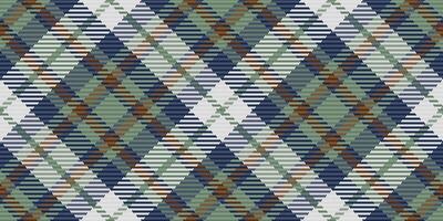 Seamless diagonal plaid pattern in muted greens, blues, and browns. Perfect for textile design, website backgrounds, or autumnal themed projects. vector