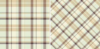 Elegant plaid pattern set, featuring a classic tartan design with subtle color variations. Ideal for textile design, backgrounds, and stylish layouts. vector