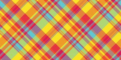 Intricate background pattern textile, collection fabric plaid seamless. Advertisement texture tartan check in yellow and teal colors. vector