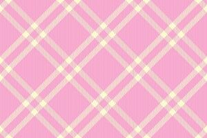 Pretty pink and cream plaid pattern. Perfect for textiles, backgrounds, scrapbooking, or website design. This delicate, repeating design evokes a feeling of femininity and sweetness. vector