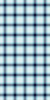 Close up textile fabric background, shop check pattern. Track tartan plaid seamless texture in light and cyan colors. vector