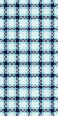 Close up textile fabric background, shop check pattern. Track tartan plaid seamless texture in light and cyan colors.