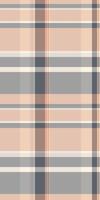 Subtle peach and grey plaid pattern. Versatile texture ideal for website backgrounds, textile designs, or fashion apparel. Elegant and calming aesthetic evokes a sense of understated sophistication. vector