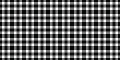 Elegant monochrome plaid pattern, perfect for textile design, website backgrounds, or fashion projects. vector