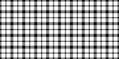 Classic black and white plaid pattern. Versatile design perfect for textile prints, website backgrounds, or packaging. Clean lines and timeless style create a sophisticated and elegant aesthetic. vector