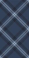 Elegant diagonal plaid textile pattern in shades of blue. Perfect for fashion, interior design, or website backgrounds. Subtle texture adds depth and sophistication. vector