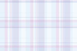 Elegant, pastel plaid pattern with light blue and lavender hues. Soft, seamless textile design ideal for backgrounds, web design, or creative projects. vector