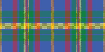 Vibrant, colorful plaid pattern. Perfect for textile design, fashion, website backgrounds, or any project needing a bold, geometric texture. vector