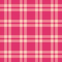 Elegant pink and cream plaid pattern. Perfect for textile design, website backgrounds, or crafting projects. This simple yet sophisticated design offers a versatile and visually appealing aesthetic. vector