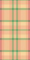 Rich fabric background, 70s plaid pattern texture. Ethnic check tartan seamless textile in orange and amber colors. vector