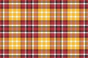 Vibrant yellow, red, and black plaid pattern. Perfect for textile design, website backgrounds, or autumnthemed projects. vector