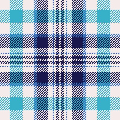 Vibrant blue and white plaid pattern. Perfect for textile design, fashion, and website backgrounds. This seamless texture offers a refreshing, modern take on a classic design.