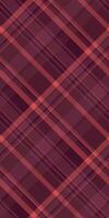 Elegant diagonal plaid pattern in rich maroon and coral tones. Perfect for textile design, website backgrounds, or autumnal themed projects. Subtle texture adds depth. vector