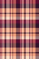 Elegant peach and burgundy plaid pattern. Perfect for textile design, website backgrounds, or autumnal themed projects. vector