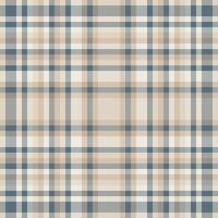 Elegant neutral plaid pattern in beige and blue hues. Perfect for textile design, website backgrounds, or packaging. This subtle yet sophisticated texture evokes feelings of warmth and calm. vector