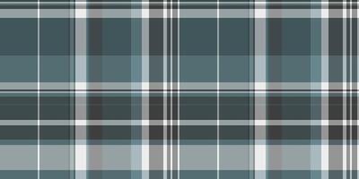 Sophisticated teal and gray plaid pattern. Perfect for textile design, website backgrounds, or apparel projects. Clean lines and muted tones offer a versatile and stylish aesthetic. vector