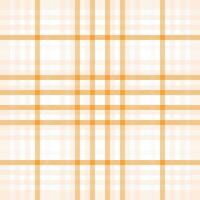 Soft orange and white plaid pattern. Perfect for textile design, backgrounds, or website templates. This subtle, elegant texture evokes feelings of warmth and comfort. vector