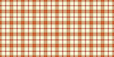 Warm autumnal plaid pattern in orange and cream. Perfect for textile design, website backgrounds, or fallthemed projects. This seamless texture evokes feelings of comfort, warmth, and rustic charm. vector