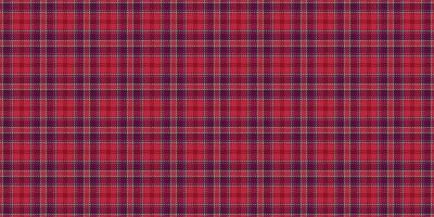 Dye check plaid seamless, ornate fabric pattern. Day tartan texture textile background in red and pink colors. vector