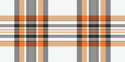 Vibrant orange, brown, and gray plaid pattern. Perfect for textile design, apparel, or website backgrounds. This seamless texture evokes a feeling of warmth and style. vector