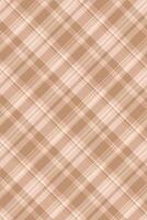 Subtle beige and cream diagonal plaid pattern. Perfect for textile design, website backgrounds, or crafting projects. This elegant, minimalist texture evokes a sense of calm and sophistication. vector