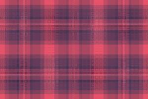 Subtle coral and deep mauve plaid pattern. Perfect for textile designs, apparel, website backgrounds, or autumnal themed projects. vector