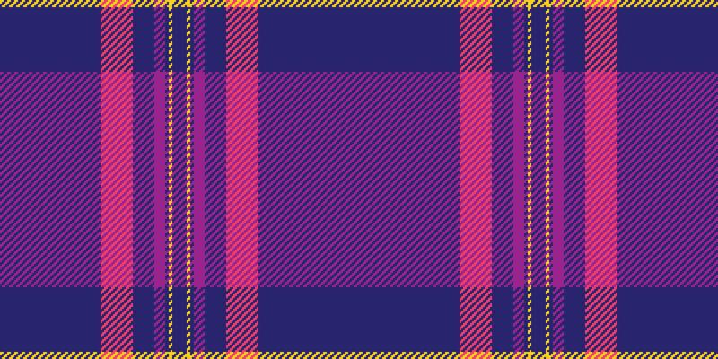 Vibrant plaid pattern in bold pink, purple, and gold. Perfect for textile design, fashion, website backgrounds, or any project needing a modern, energetic feel.