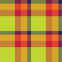 Vibrant plaid pattern with bright greens, reds, oranges, and blues. Useful for backgrounds, textiles, or graphic design. Adds a colorful, woven texture. vector