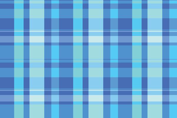 Paper check pattern plaid, upscale texture tartan seamless. Hipster background fabric textile in blue and cyan colors.