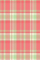 Top textile texture, part check plaid fabric. Event seamless tartan pattern background in red and green colors. vector