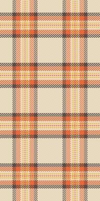 Tidy tartan seamless , real pattern texture plaid. Messy background textile check fabric in light and orange colors.