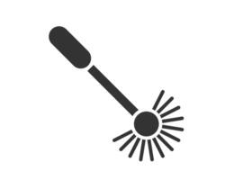 Clean icon of a toilet brush, symbolizing hygiene and domestic chores. Minimalist design. Great for web, app, or print projects emphasizing cleanliness. vector